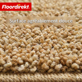 Tapis d’escalier | Madrid | Tapis de marche shaggy demi-rond, autocollant & insonorisant