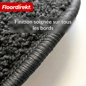 Tapis d’escalier | Madrid | Tapis de marche shaggy demi-rond, autocollant & insonorisant