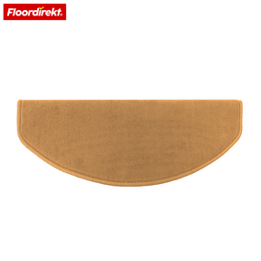 Tapis de marche en velours | Wien | Demi-lune antidérapant en polypropylène robuste | Protection d’escalier, insonorisant & antistatique | Disponible en 4 couleurs modernes