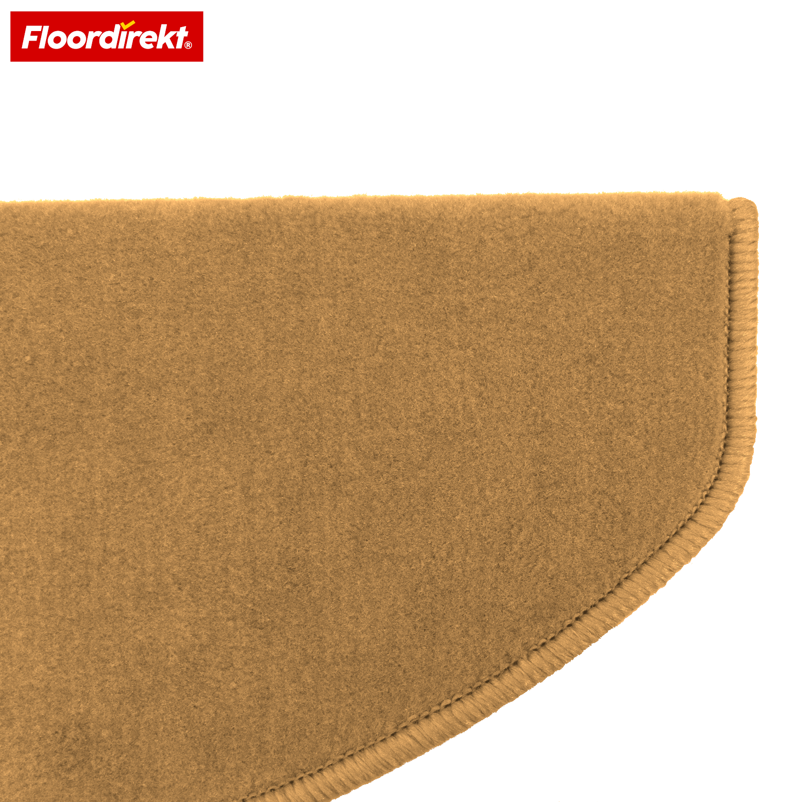 Tapis de marche en velours | Wien | Demi-lune antidérapant en polypropylène robuste | Protection d’escalier, insonorisant & antistatique | Disponible en 4 couleurs modernes