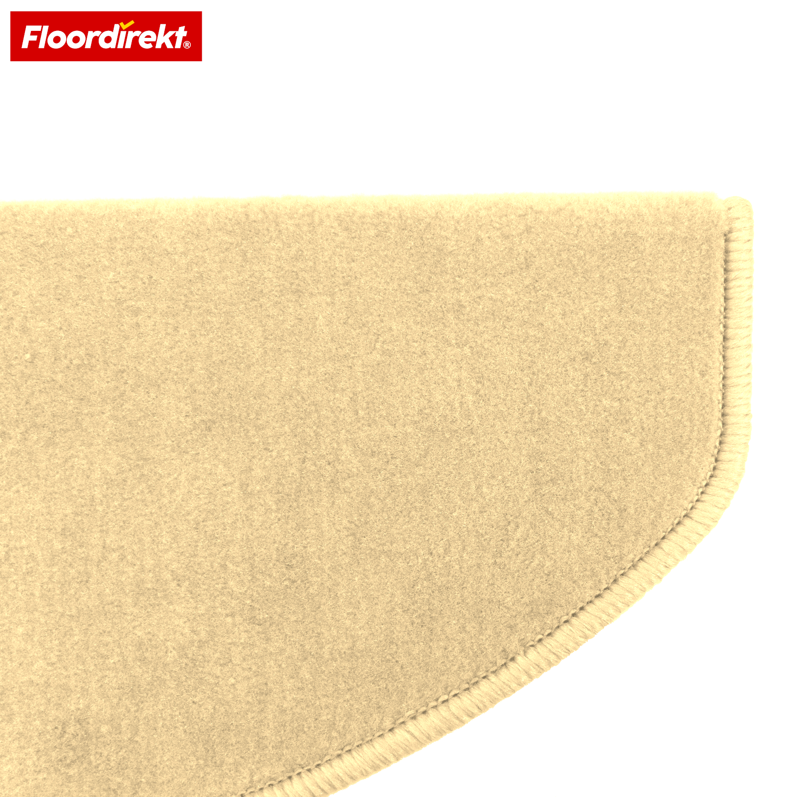 Tapis de marche en velours | Wien | Demi-lune antidérapant en polypropylène robuste | Protection d’escalier, insonorisant & antistatique | Disponible en 4 couleurs modernes