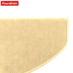 Tapis de marche en velours | Wien | Demi-lune antidérapant en polypropylène robuste | Protection d’escalier, insonorisant & antistatique | Disponible en 4 couleurs modernes