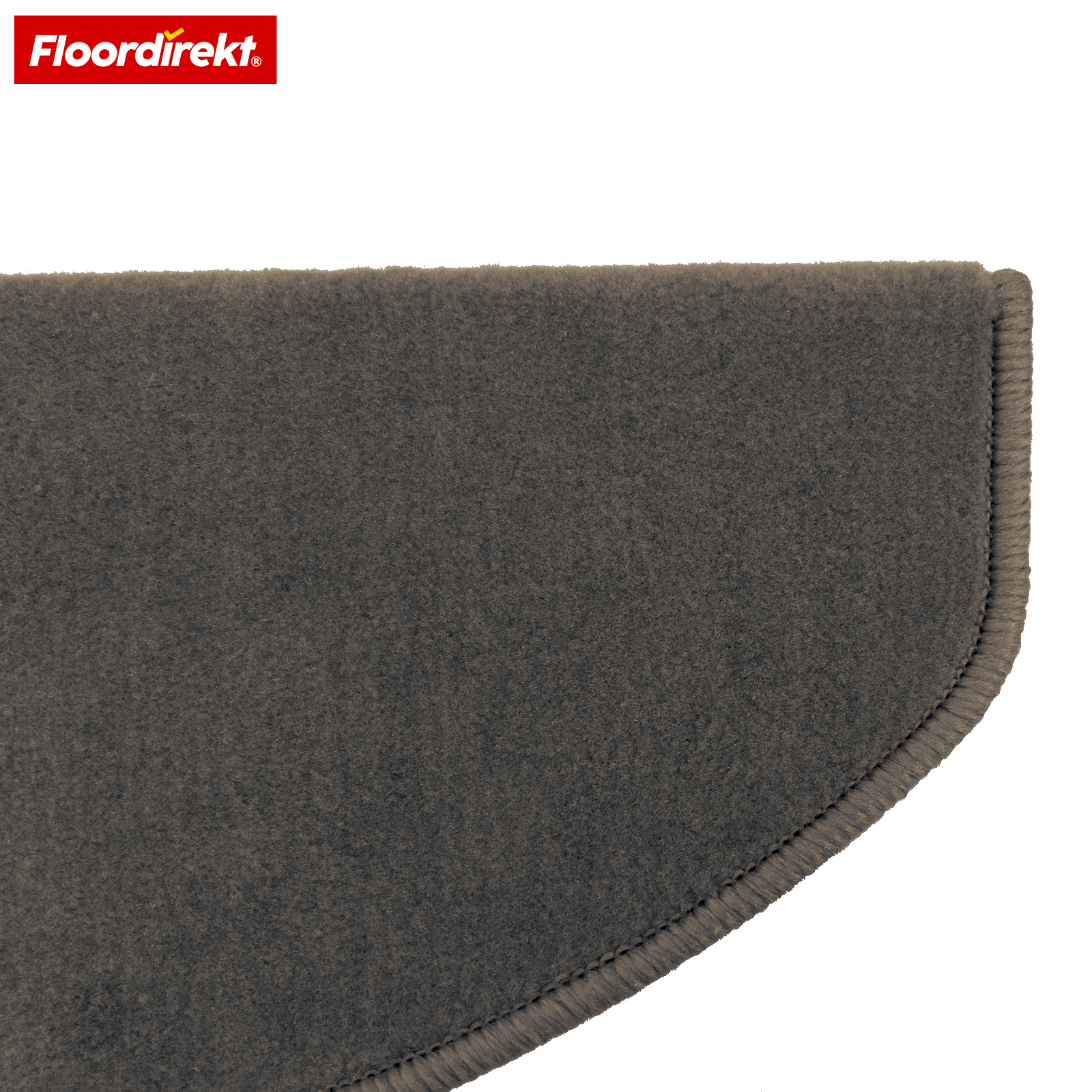 Tapis de marche en velours | Wien | Demi-lune antidérapant en polypropylène robuste | Protection d’escalier, insonorisant & antistatique | Disponible en 4 couleurs modernes