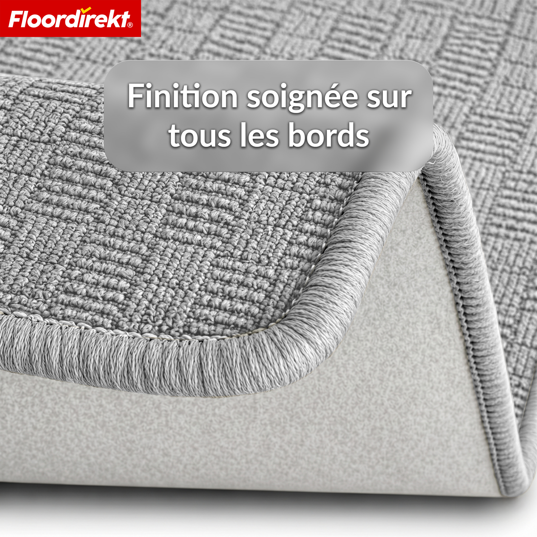 Tapis de couloir | Monaco | Tapis étroit avec bordure, facile d’entretien & résistant