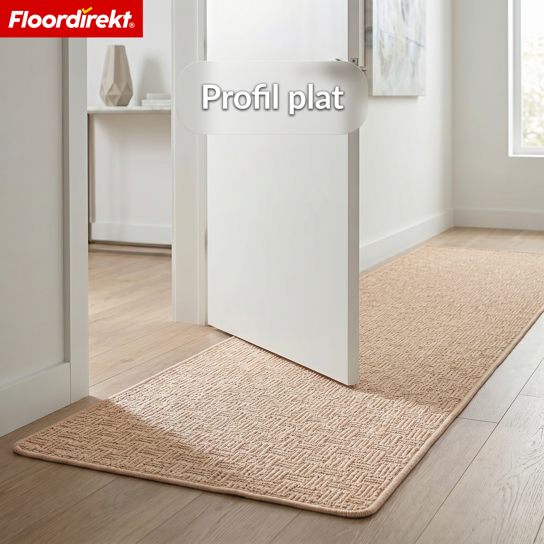 Tapis de couloir | Monaco | Tapis étroit avec bordure, facile d’entretien & résistant