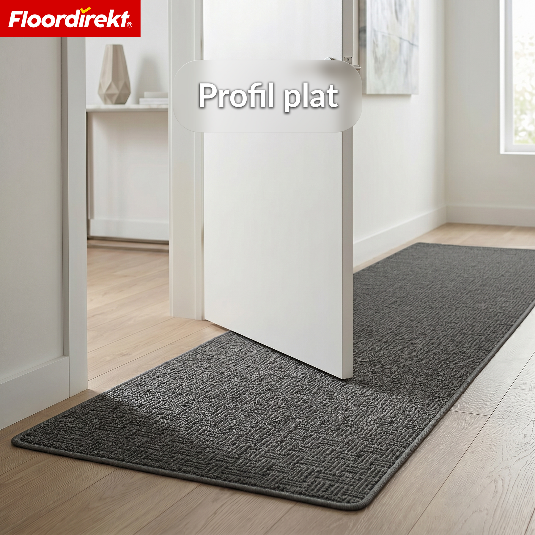 Tapis de couloir | Monaco | Tapis étroit avec bordure, facile d’entretien & résistant