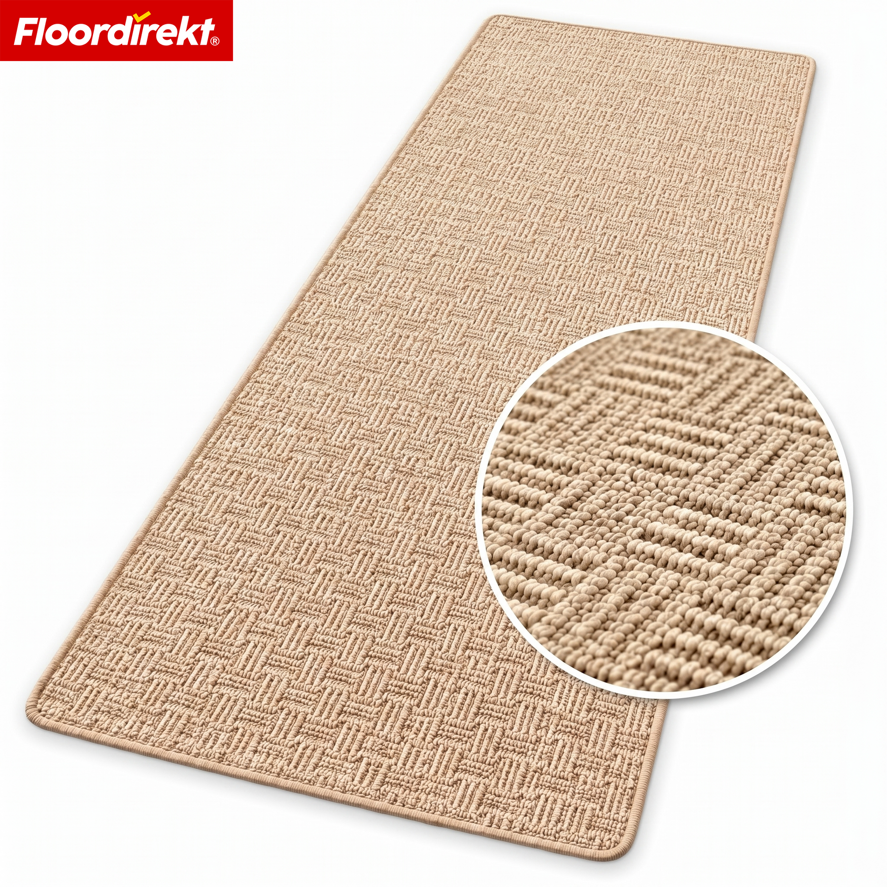 Tapis de couloir | Monaco | Tapis étroit avec bordure, facile d’entretien & résistant