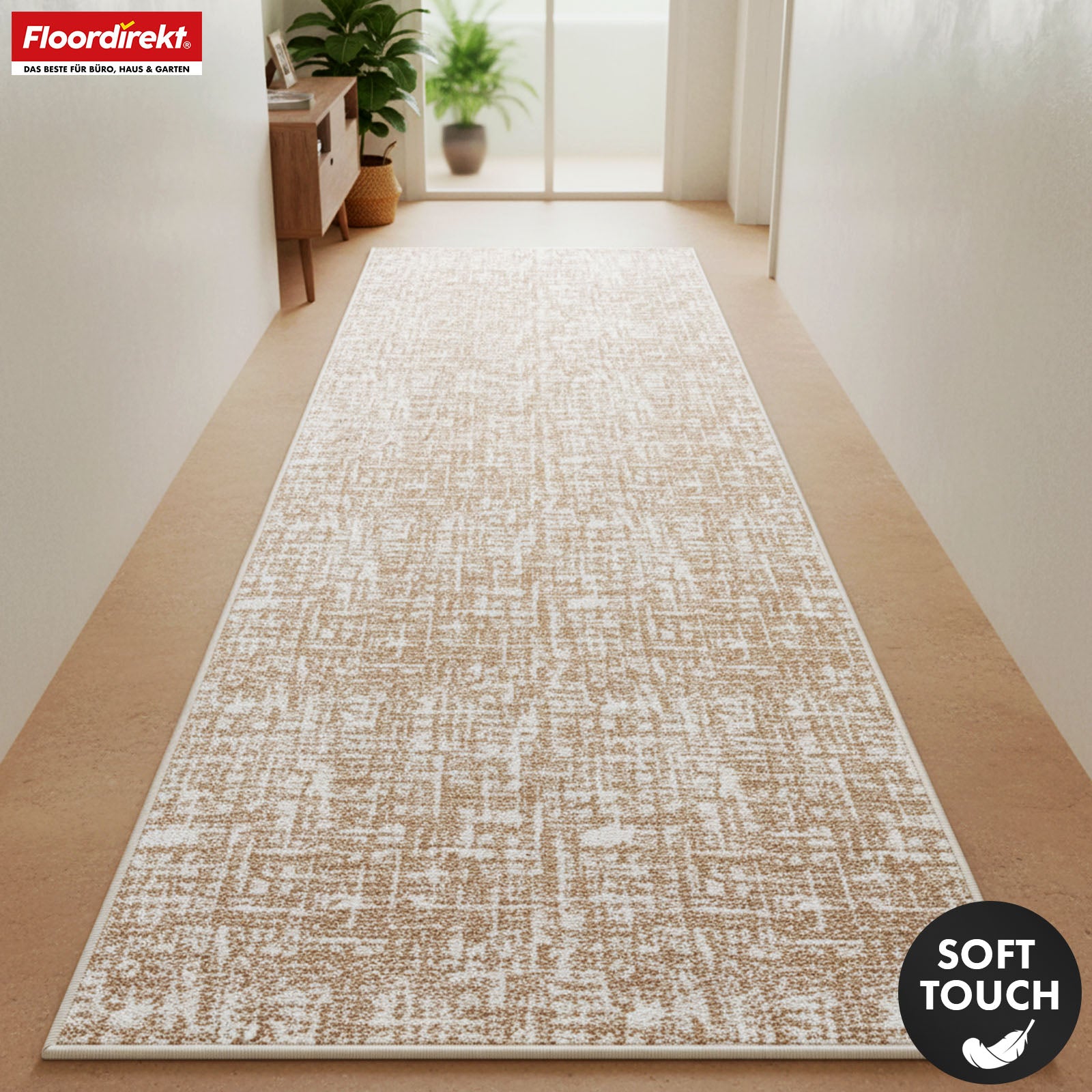 Tapis coureur | Tessaro | Tapis moderne pour couloir, cuisine et entrée | Antidérapant, facile à entretenir & durable | Disponible en plusieurs couleurs