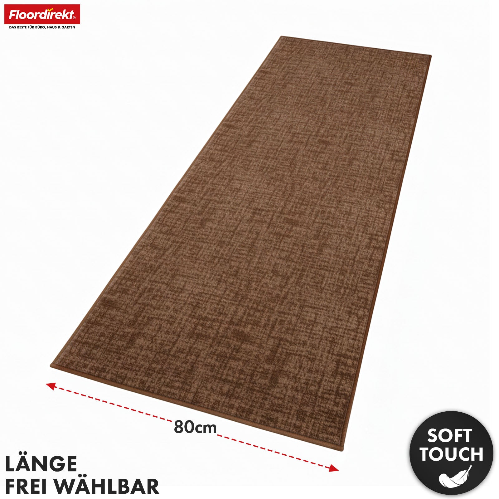 Tapis coureur | Tessaro | Tapis moderne pour couloir, cuisine et entrée | Antidérapant, facile à entretenir & durable | Disponible en plusieurs couleurs
