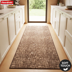 Tapis coureur | Tessaro | Tapis moderne pour couloir, cuisine et entrée | Antidérapant, facile à entretenir & durable | Disponible en plusieurs couleurs