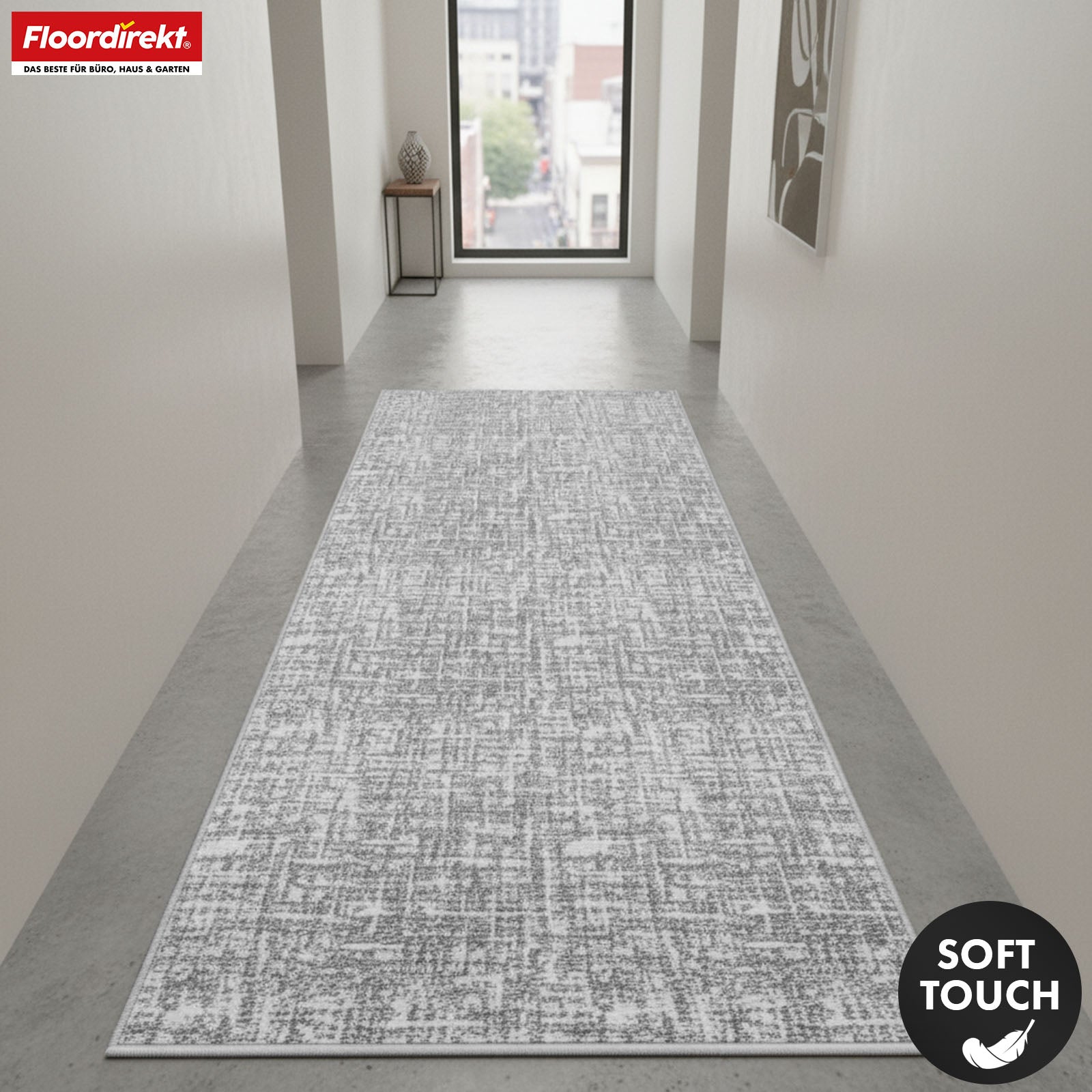 Tapis coureur | Tessaro | Tapis moderne pour couloir, cuisine et entrée | Antidérapant, facile à entretenir & durable | Disponible en plusieurs couleurs