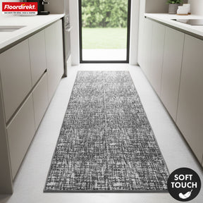 Tapis coureur | Tessaro | Tapis moderne pour couloir, cuisine et entrée | Antidérapant, facile à entretenir & durable | Disponible en plusieurs couleurs