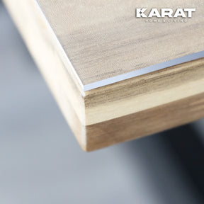 Film transparent mat pour table, coupe droite | Crystal | Film protecteur mat pour tables | Découpe sur mesure