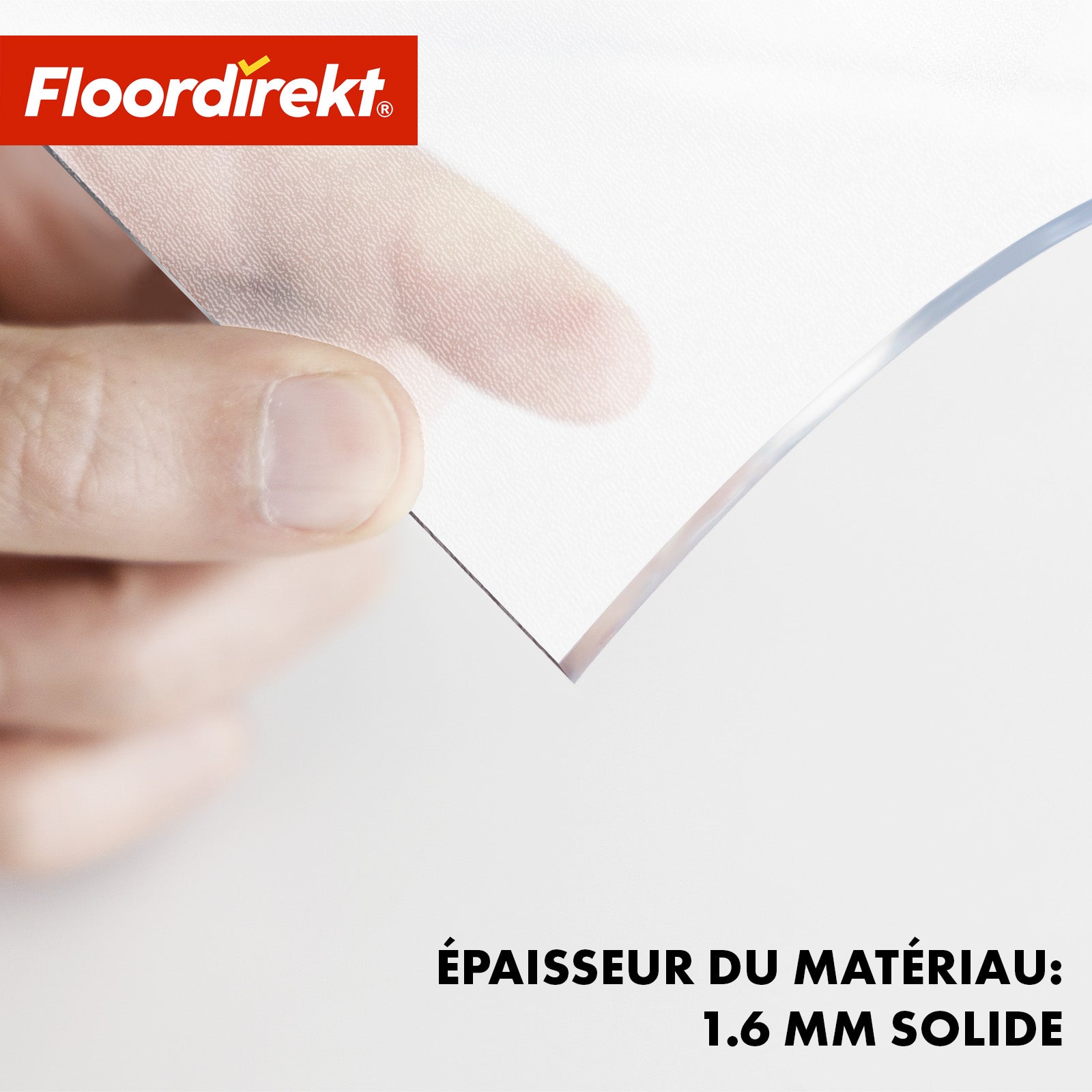 Film de table | Neo Milky | Protection de table semi-transparente blanc laiteux sur mesure avec coupe droite
