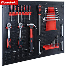 Mur à outils | Parker | Panneau perforé en métal avec accessoires | Support à outils pour atelier et garage