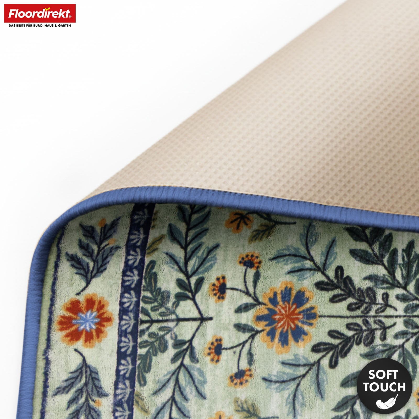 Tapis de salon | Cascada | Tapis élégant à motif floral aux couleurs harmonieuses | Antidérapant, résistant & facile d’entretien | Disponible en plusieurs tailles