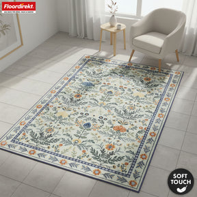 Tapis de salon | Cascada | Tapis élégant à motif floral aux couleurs harmonieuses | Antidérapant, résistant & facile d’entretien | Disponible en plusieurs tailles