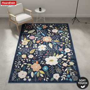 Tapis de salon | Damaskus | Tapis moderne au design floral | Antidérapant, résistant & facile d’entretien | Disponible en plusieurs tailles