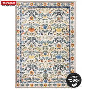 Tapis de salon | Orientalis | Tapis classique au motif floral oriental | Antidérapant, résistant & facile d’entretien | Disponible en plusieurs tailles
