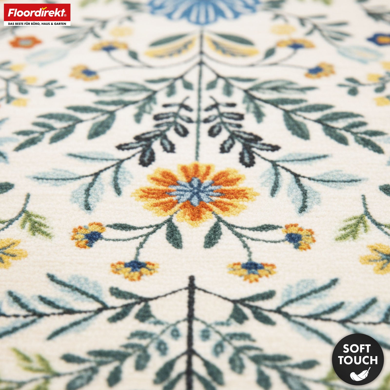 Tapis de salon | Orientalis | Tapis classique au motif floral oriental | Antidérapant, résistant & facile d’entretien | Disponible en plusieurs tailles