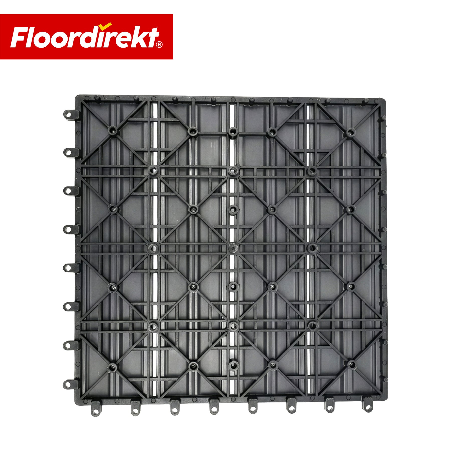 Dalle de terrasse WPC | Noble 3D | Dalle clipsable moderne 30 x 30 cm pour balcon & terrasse