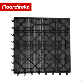 Dalle de terrasse WPC | Noble 3D | Dalle clipsable moderne 30 x 30 cm pour balcon & terrasse