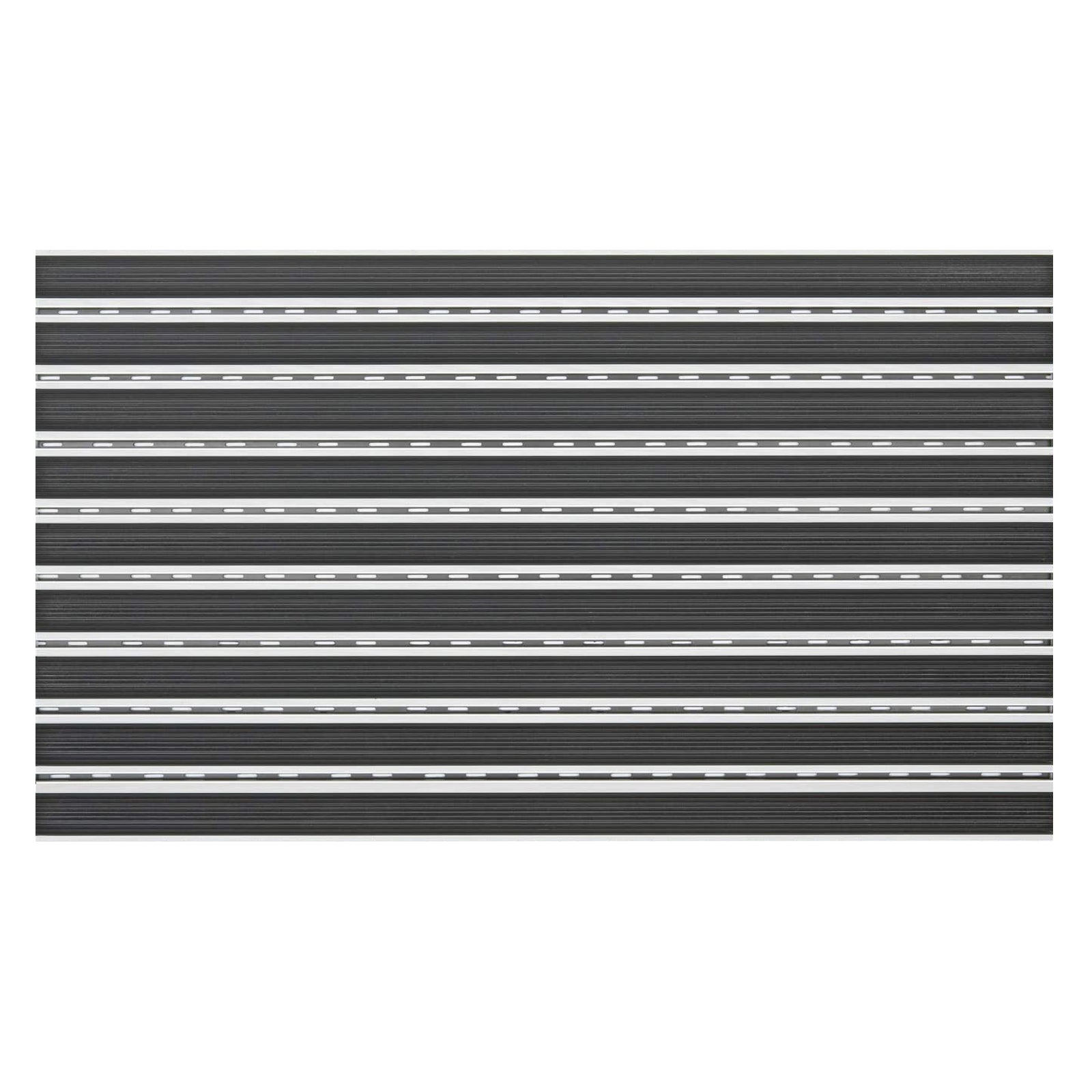 ✂ Tapis d'entrée Aluflex JR Caoutchouc | 12 mm | Caoutchouc profilé | Coupe sur mesure