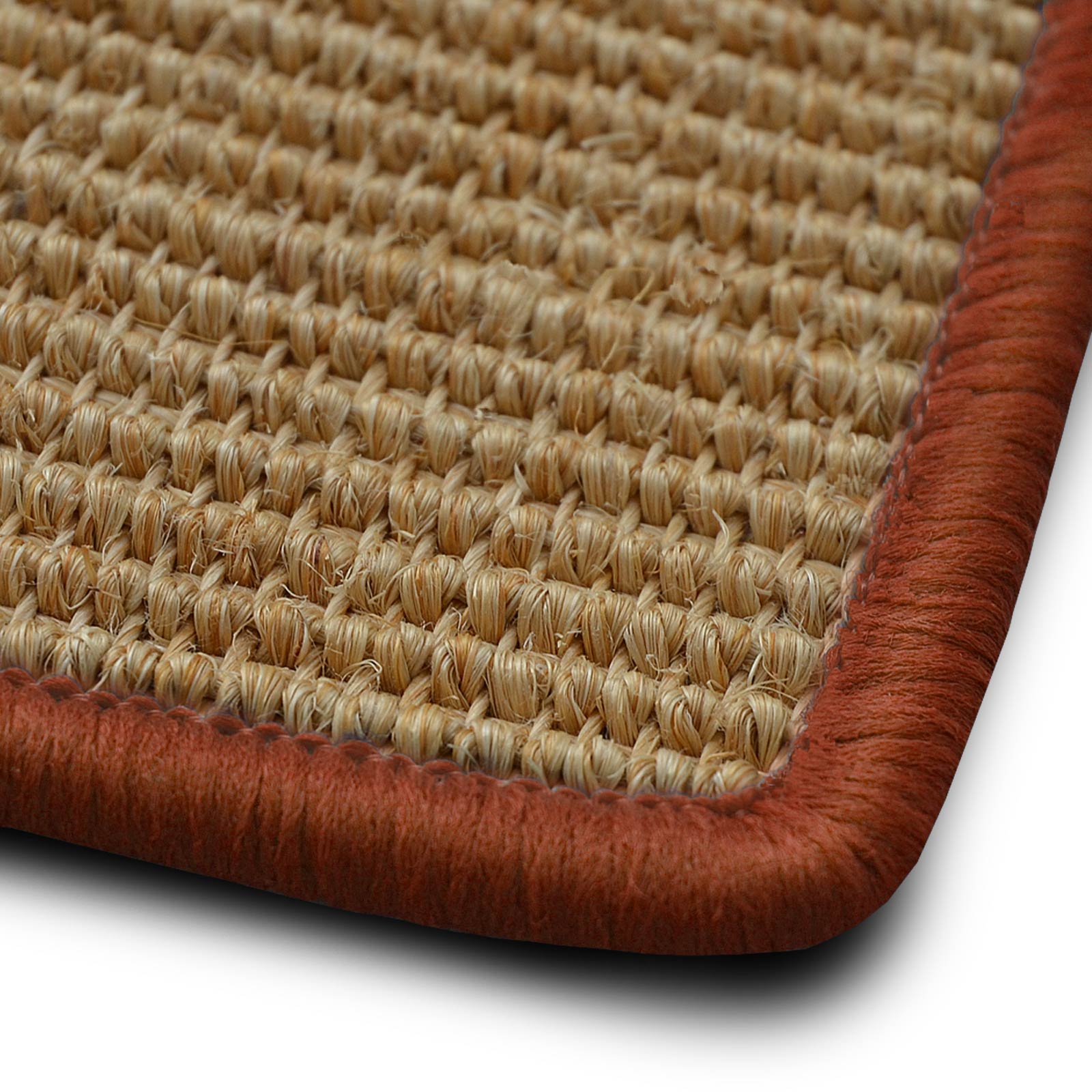 ✂ Tapis en Sisal sur mesure | Salvador naturel | chaîne dans la couleur désirée